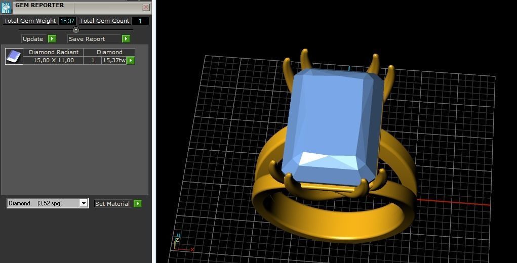 Set Earrings Pendant Ring Model 3669 3D print model_11