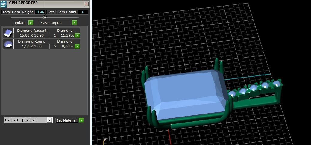 Set Earrings Pendant Ring Model 3669 3D print model_12