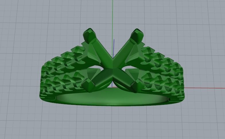 Engagement halo rings Model 3750 3D print model_2