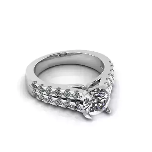Engagement halo rings Model 3750 3D print model