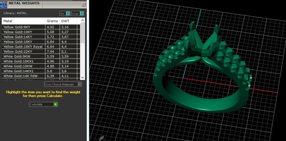 Engagement halo rings Model 3750 3D print model_7