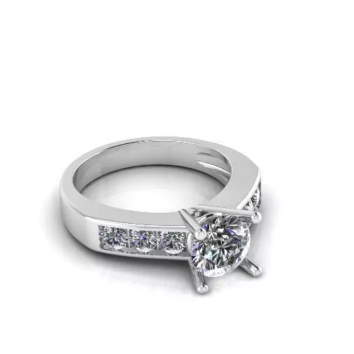 Engagement halo rings Model 3749 3D print model_0