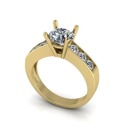 Engagement halo rings Model 3749 3D print model_1