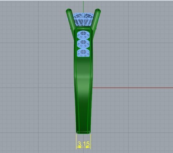 Engagement halo rings Model 3749 3D print model_7