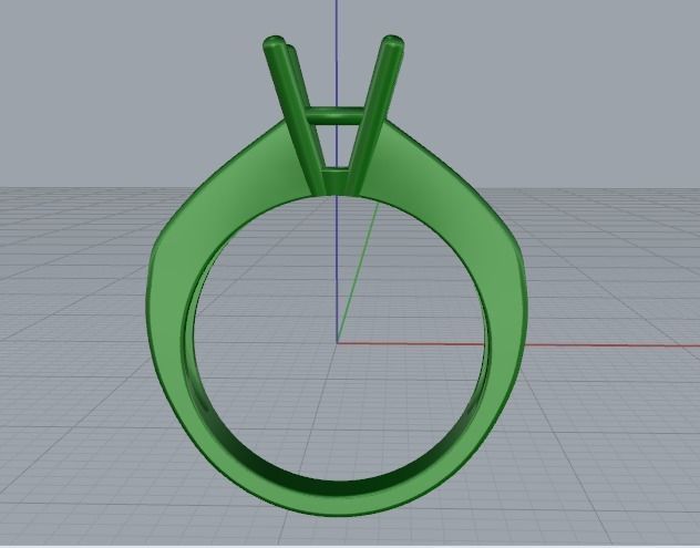 Engagement halo rings Model 3749 3D print model_5