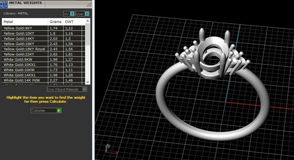Engagement halo rings Model 3747 3D print model_8