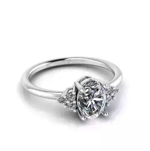 Engagement halo rings Model 3747 3D print model