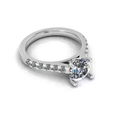 Engagement halo rings Model 3745