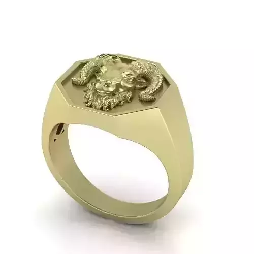 Ring with head deer Model 3743