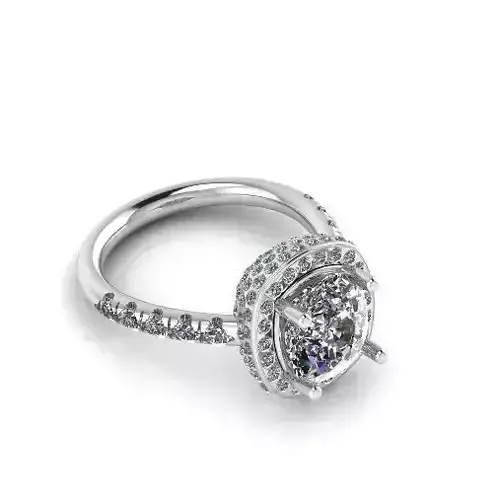 Engagement halo rings Model 3742 3D print model