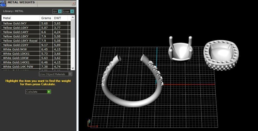Engagement halo rings Model 3742 3D print model_8