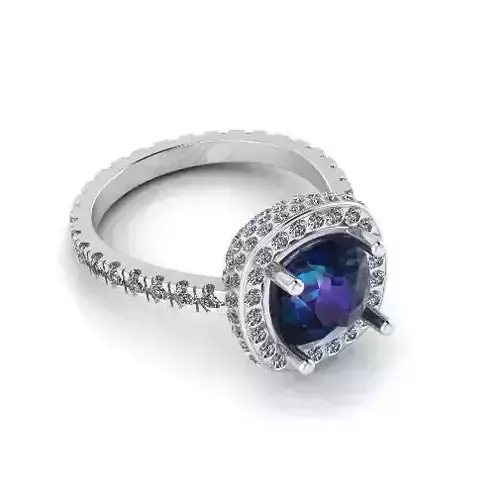 Engagement halo rings Model 3740