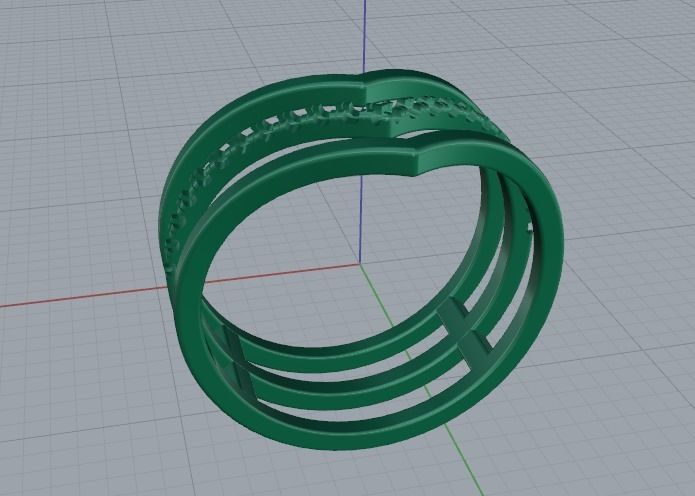Arrow ring Model 3734 3D print model_3