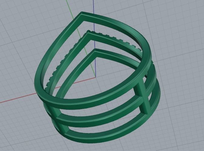 Arrow ring Model 3734 3D print model_5