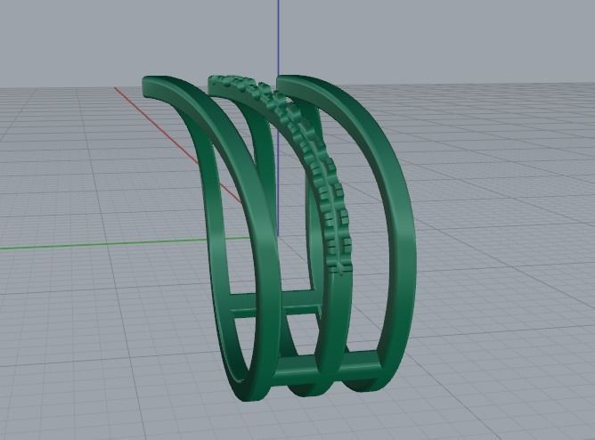 Arrow ring Model 3734 3D print model_4