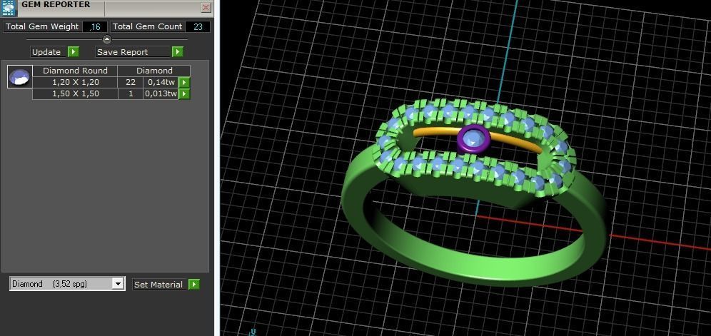 Ring messika Model 3733 3D print model_9