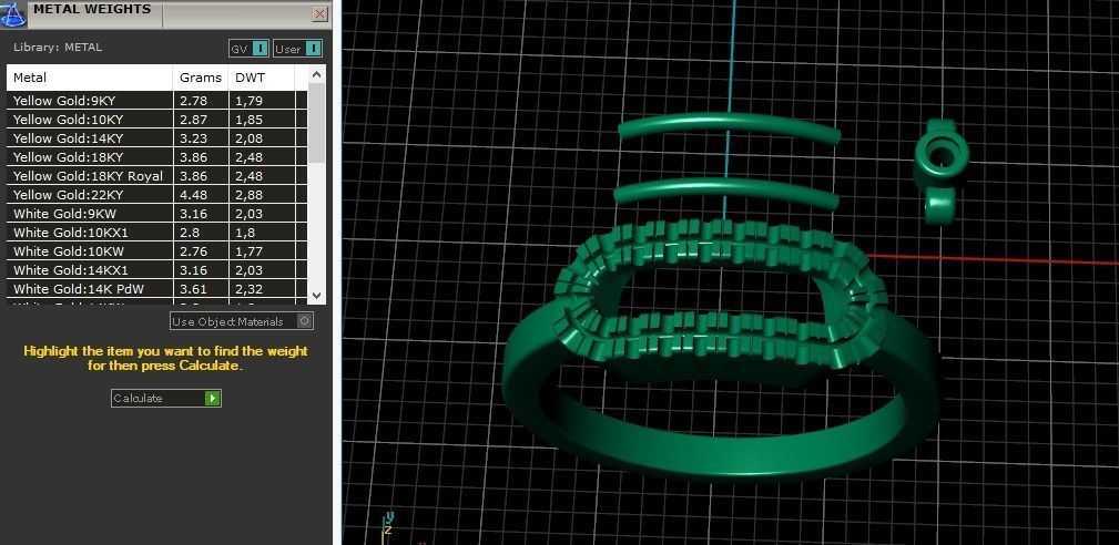 Ring messika Model 3733 3D print model_8