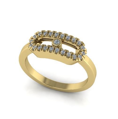 Ring messika Model 3733 3D print model_1