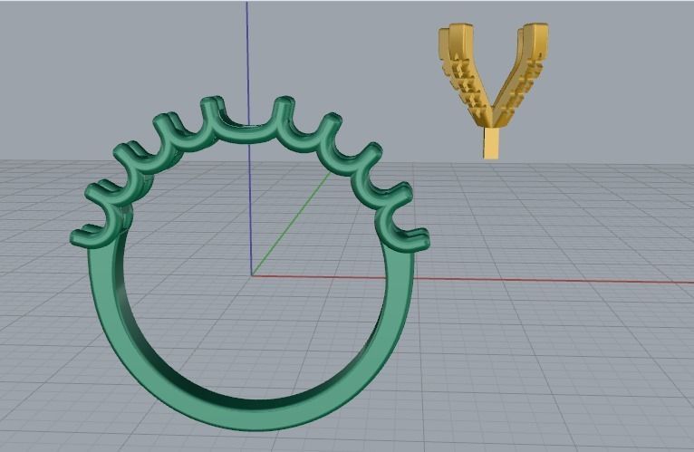 Engagement halo rings Model 3732 3D print model_3