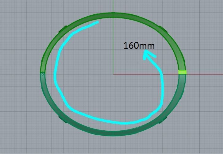 Bracelet bolt Model 3728 3D print model_8