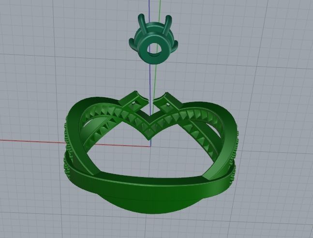 Arrow ring Model 3724 3D print model_5