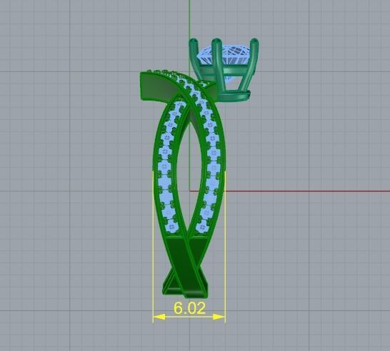 Arrow ring Model 3724 3D print model_8