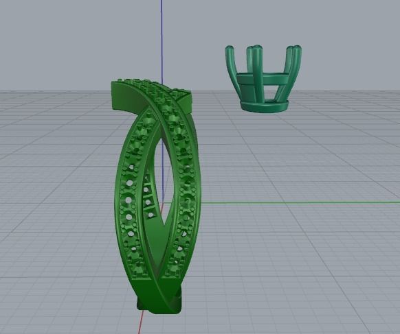 Arrow ring Model 3724 3D print model_3