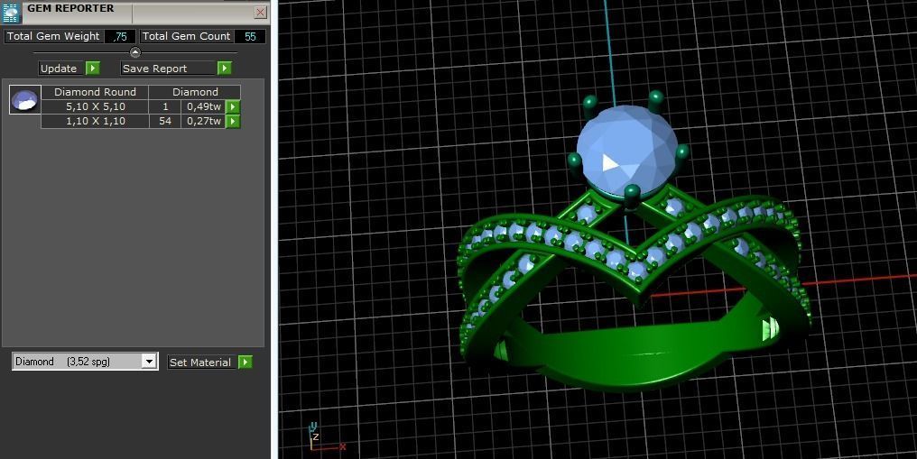 Arrow ring Model 3724 3D print model_10