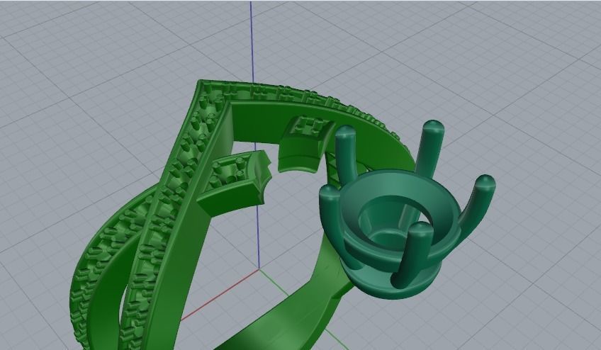 Arrow ring Model 3724 3D print model_4