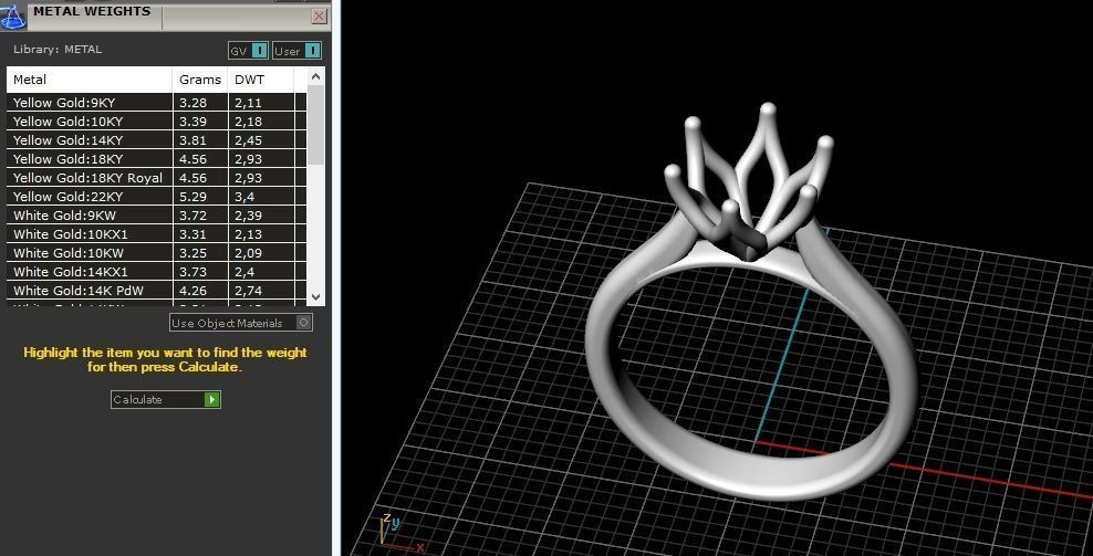 Engagement halo rings Model 3721 3D print model_8