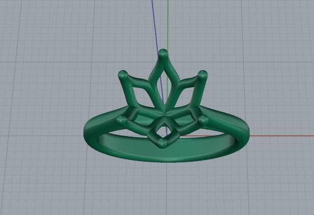 Engagement halo rings Model 3721 3D print model_2