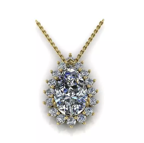 Pendant pear Model 3720 3D print model_0