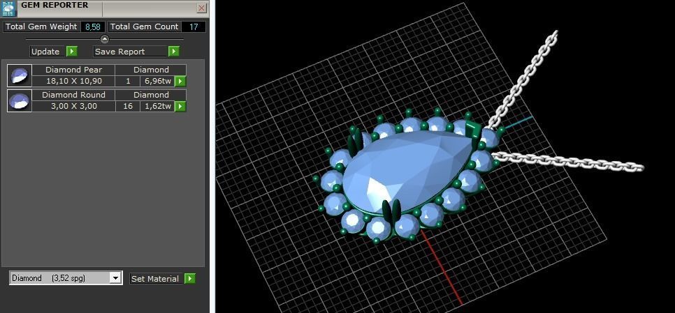 Pendant pear Model 3720 3D print model_8