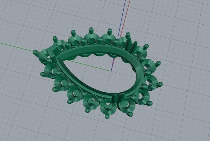 Pendant pear Model 3720 3D print model_2