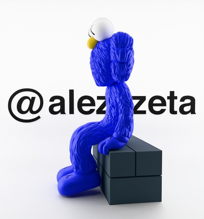 Kaws BFF Seeing Textured Low-poly 3D model_9