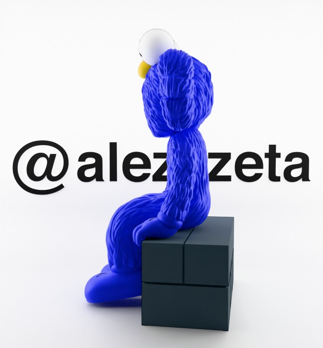 Kaws BFF Seeing Textured Low-poly 3D model_11