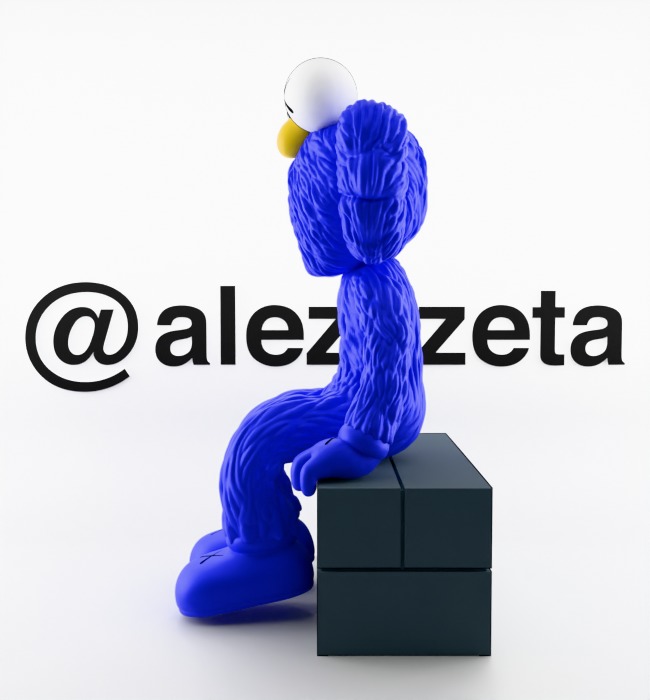 Kaws BFF Seeing Textured Low-poly 3D model_10