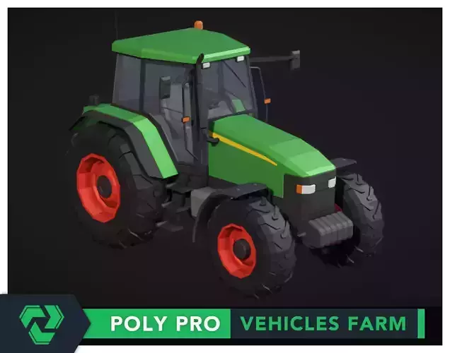 Poly Pro Vehicles Farm Low-poly 3D model