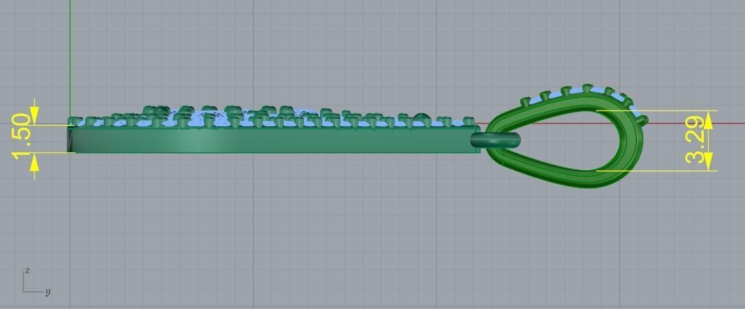 Pendant pear Model 3769 3D print model_6