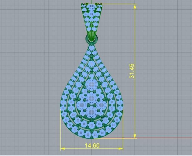 Pendant pear Model 3769 3D print model_5