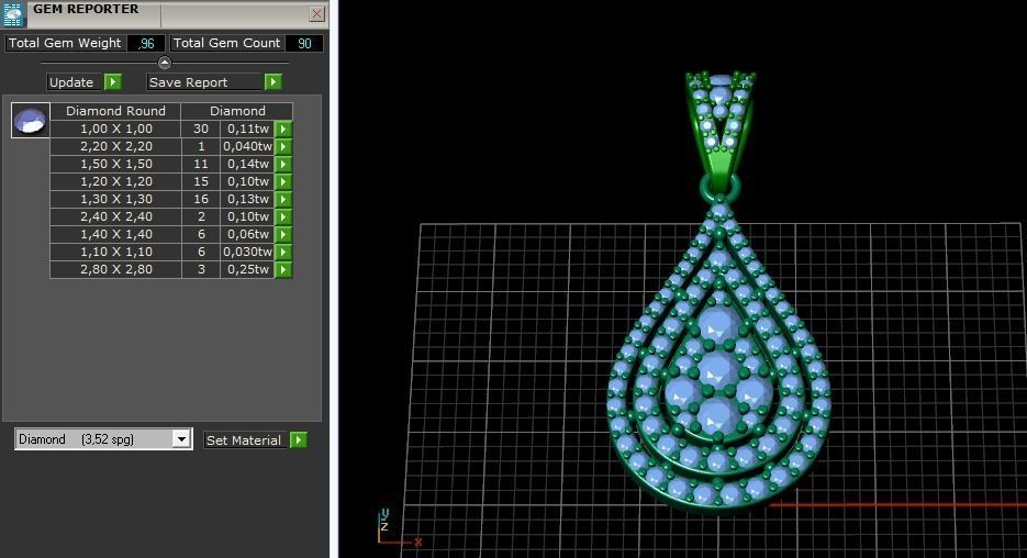 Pendant pear Model 3769 3D print model_7