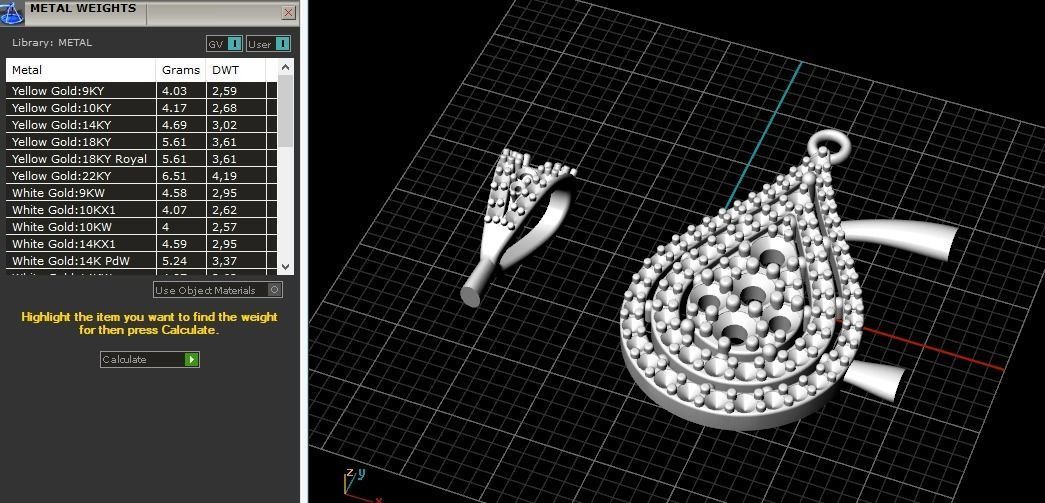 Pendant pear Model 3769 3D print model_8