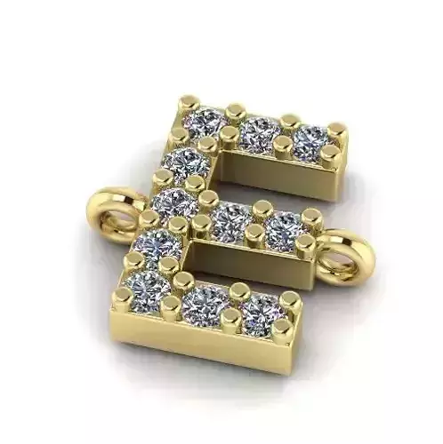 Pendant Letter E Model 3759