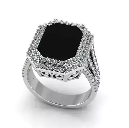 Ring with patterns Model 3756