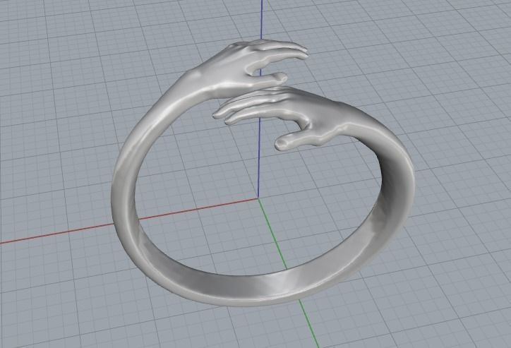 Hand ring Model 3712 3D print model_4