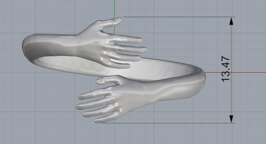 Hand ring Model 3712 3D print model_7