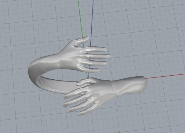 Hand ring Model 3712 3D print model_2
