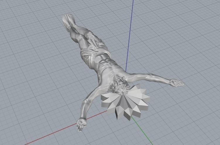 Jesus christ statue Model 3709 3D print model_3
