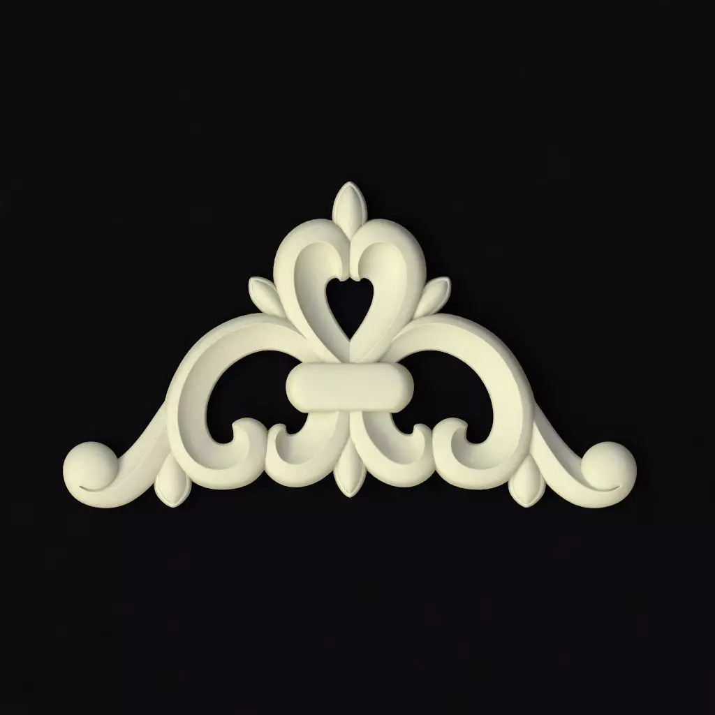Central decor ornament for furniture Free 3D model