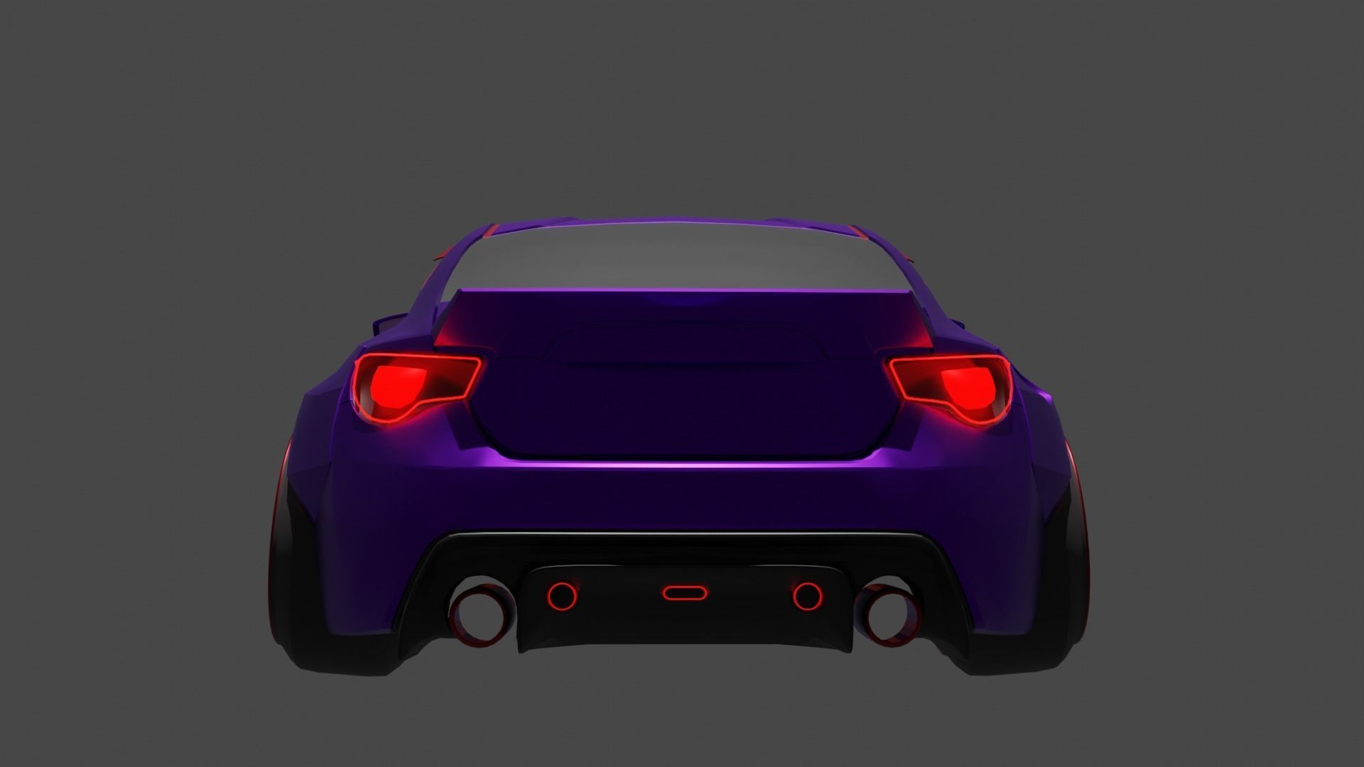 Subaru BRZ and Toyota GT86 Drift JDM Game Ready 3D print model_3